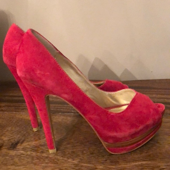 Pelle moda suede platform stilettos - Picture 3 of 3